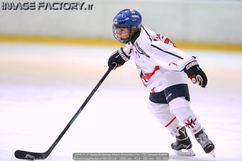 2015-11-21 Aosta B-Hockey Milano Rossoblu U14 1792 Simone Battelli.jpg